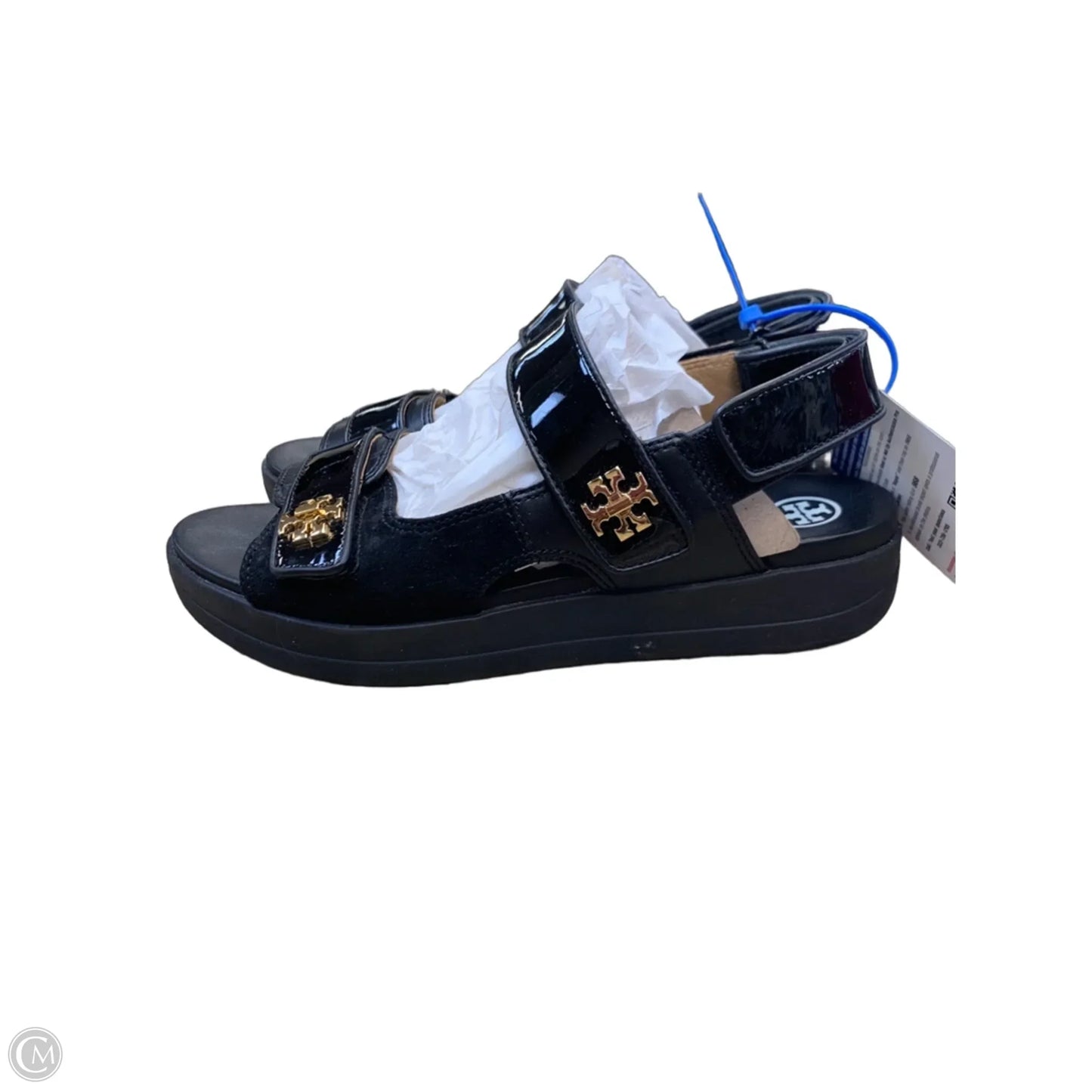 Sandals Designer By Tory Burch In Black, Size: 8.5