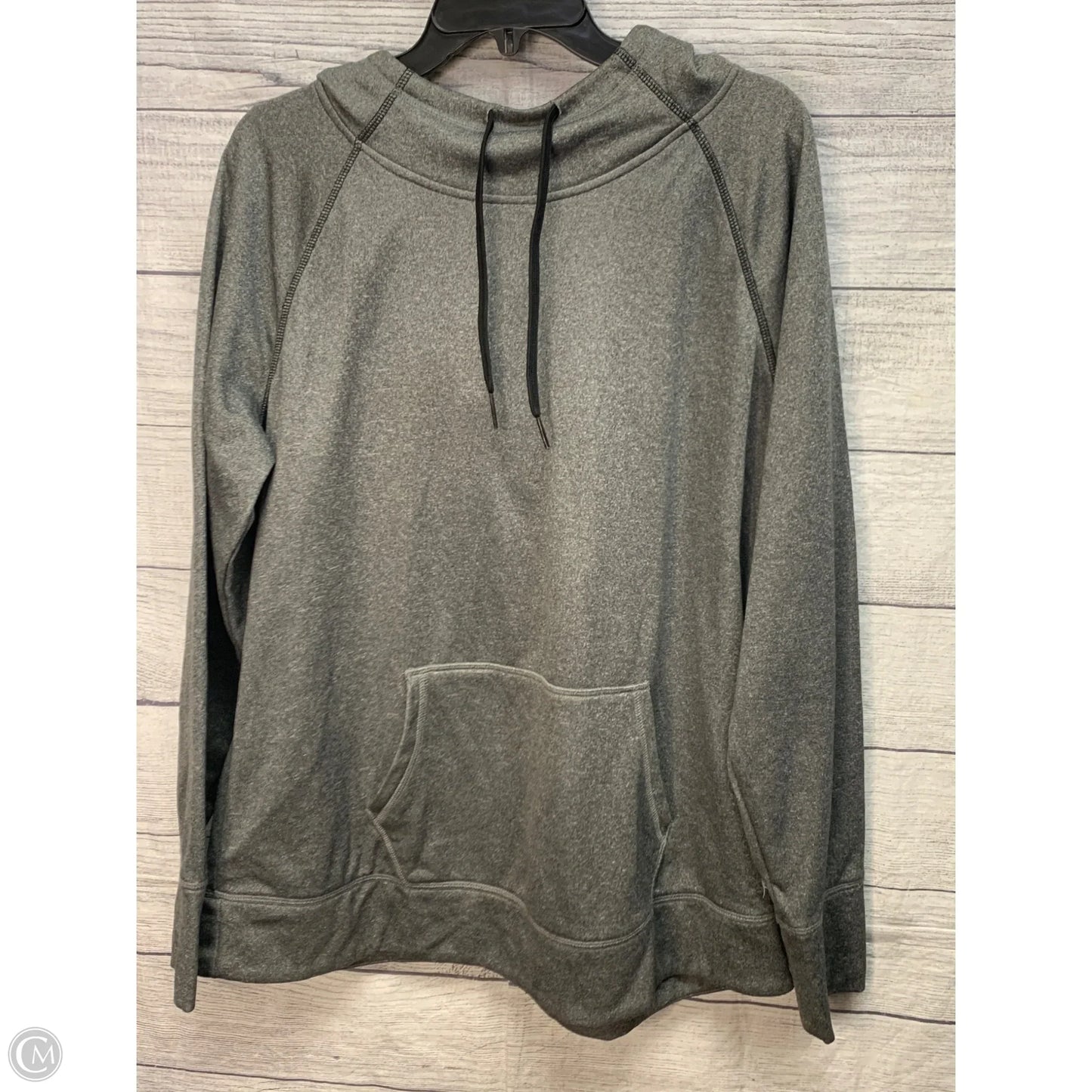 Athletic Sweatshirt Hoodie By Danskin Now In Grey, Size: Xxl