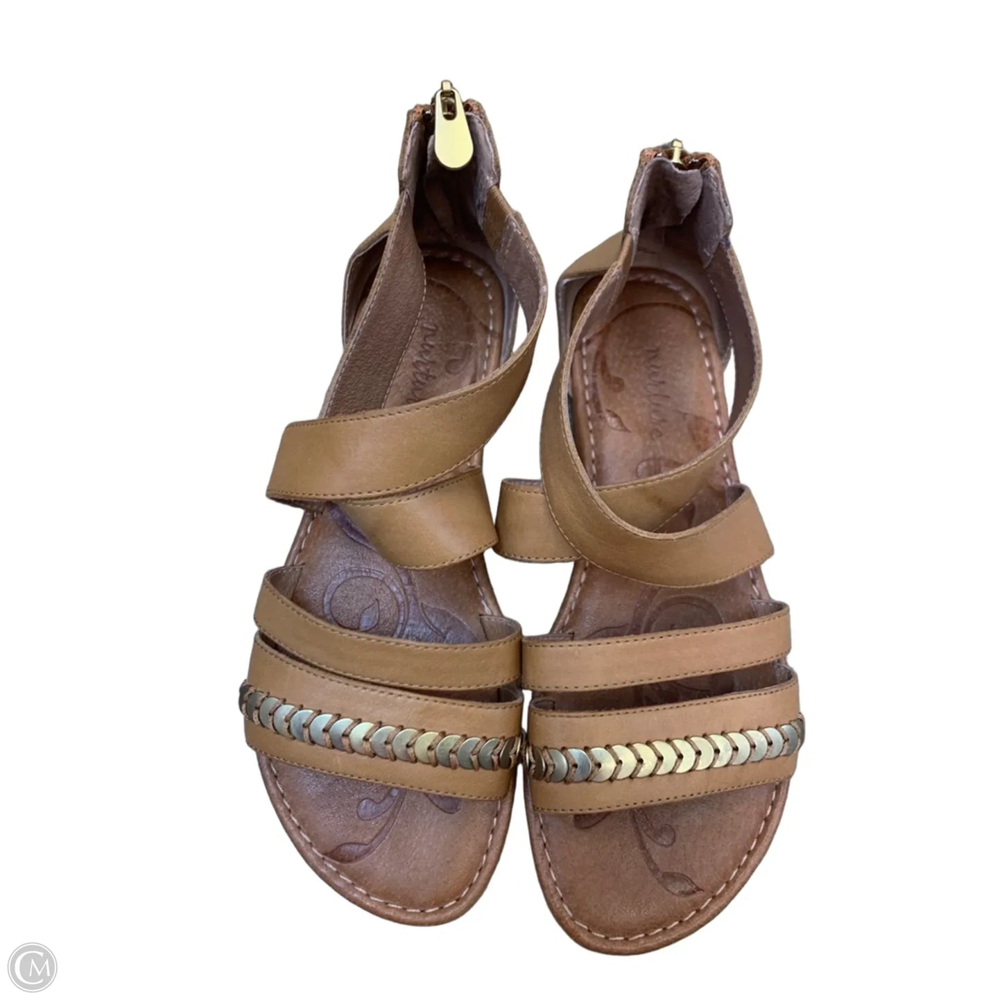 Sandals Flats By Nurture In Tan, Size: 7