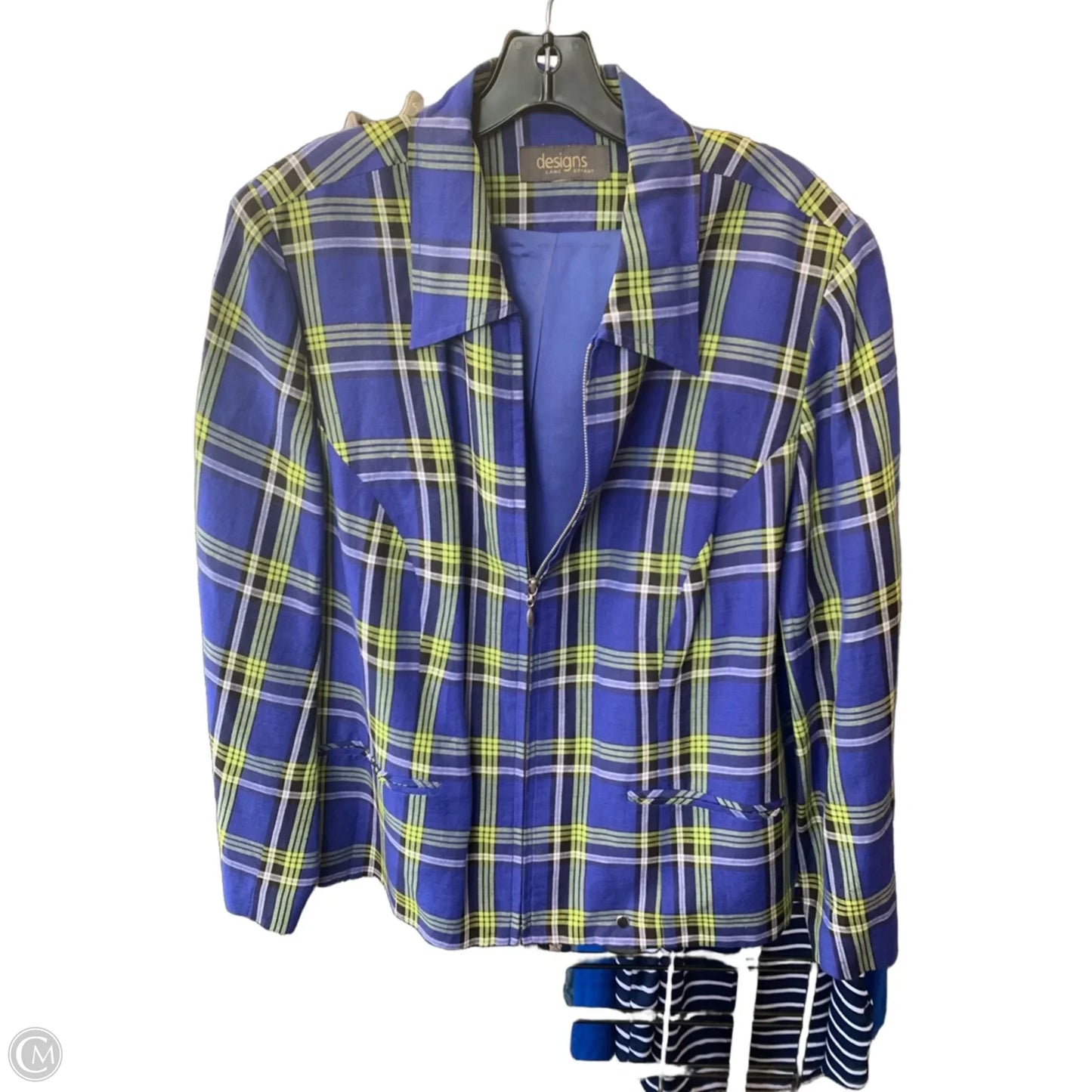 Jacket Other By Lane Bryant In Plaid Pattern, Size: Xl