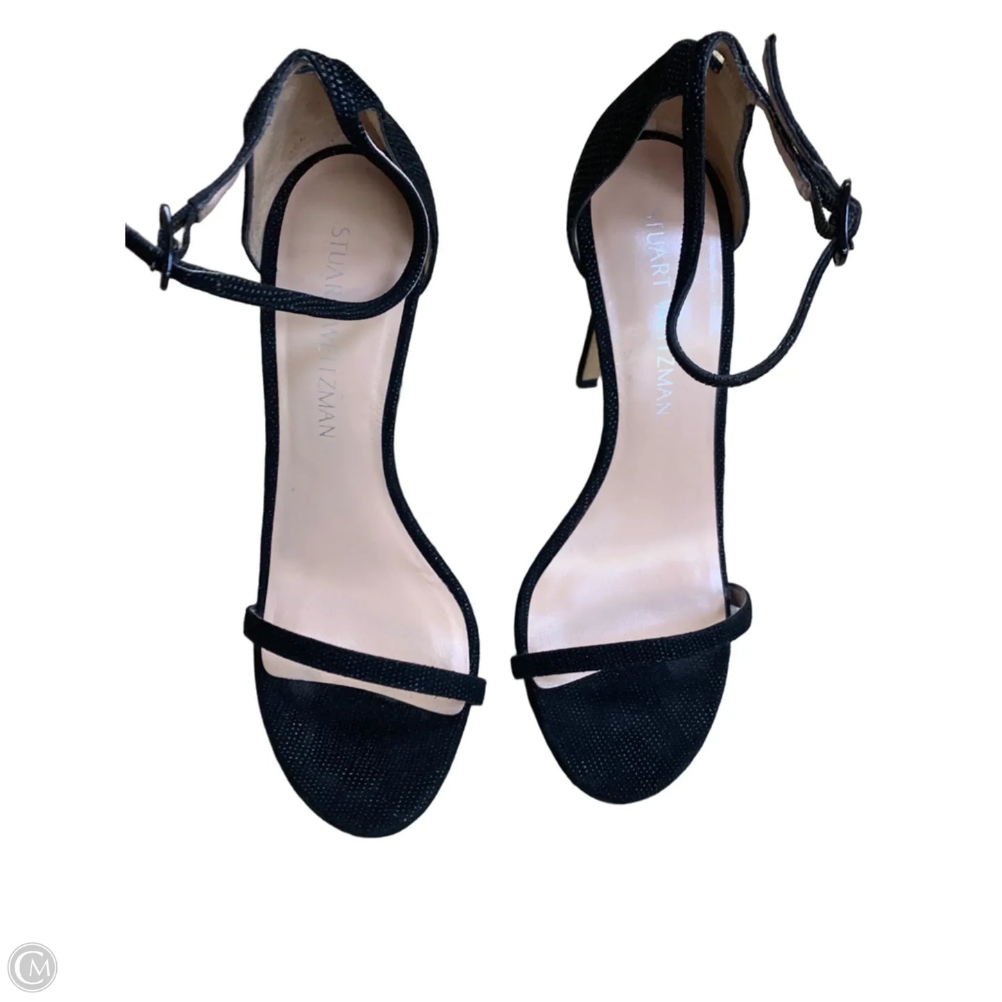 Sandals Designer By Stuart Weitzman In Black, Size: 8
