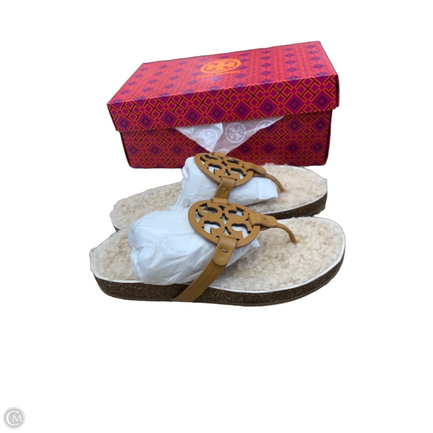Sandals Designer By Tory Burch In Tan, Size: 9
