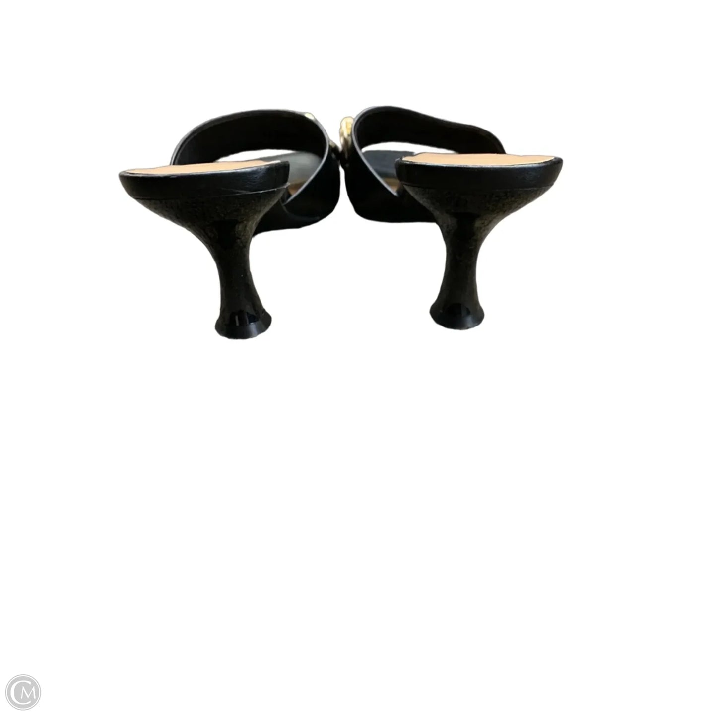 Sandals Heels Kitten By Anne Michelle In Black, Size: 10