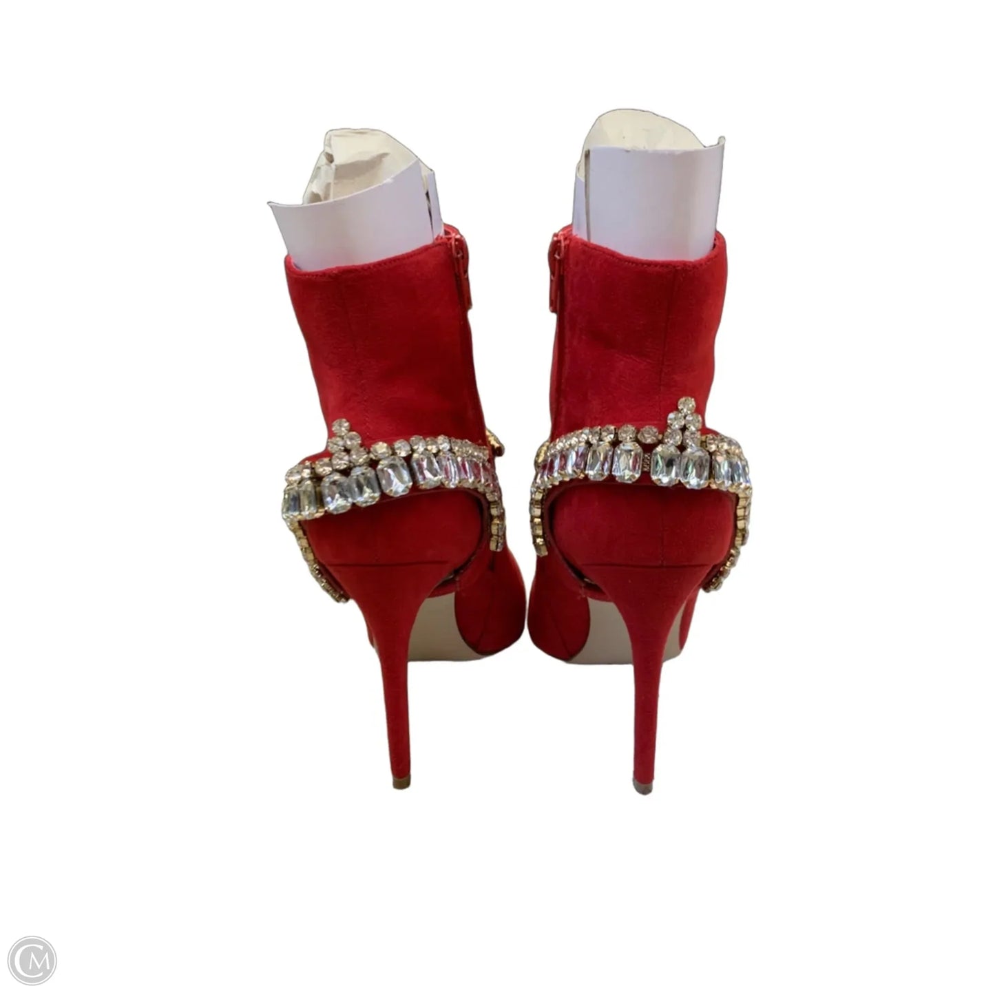 Boots Ankle Heels By Shoedazzle In Red, Size: 9