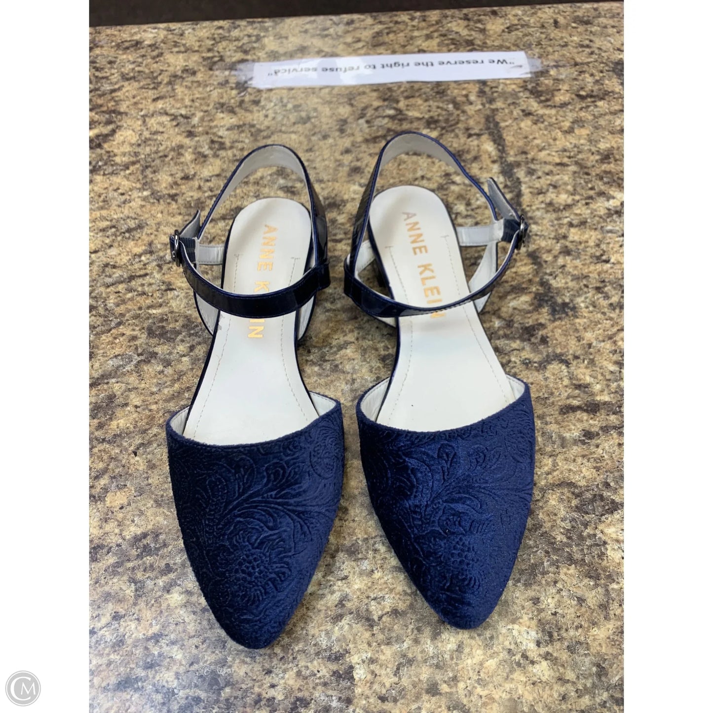 Shoes Flats By Anne Klein In Navy, Size: 9