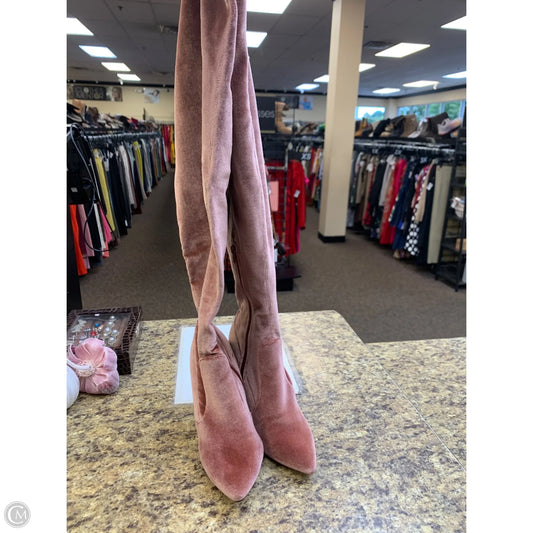 Boots Over-the-knee Heels By Steve Madden In Pink, Size: 7