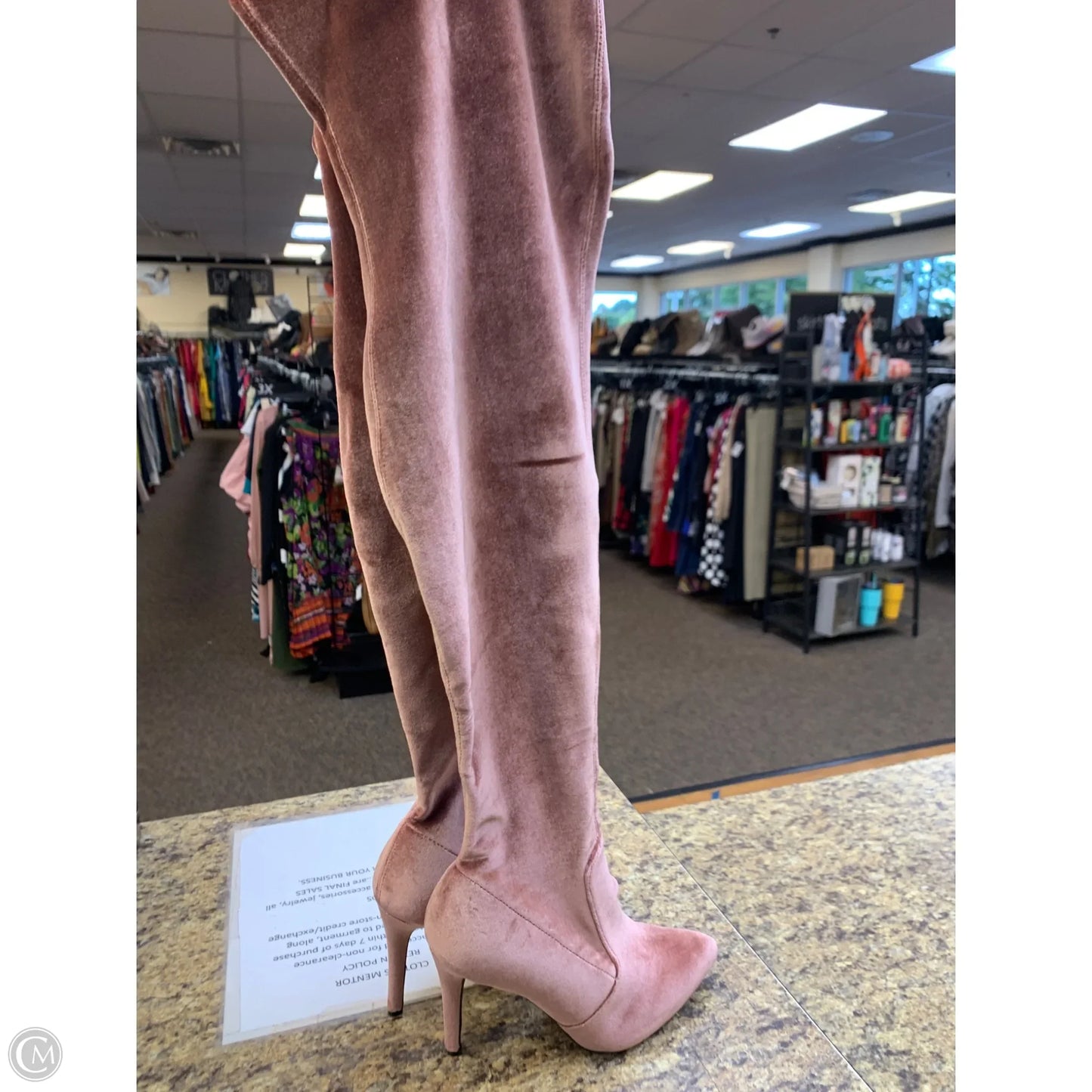 Boots Over-the-knee Heels By Steve Madden In Pink, Size: 7