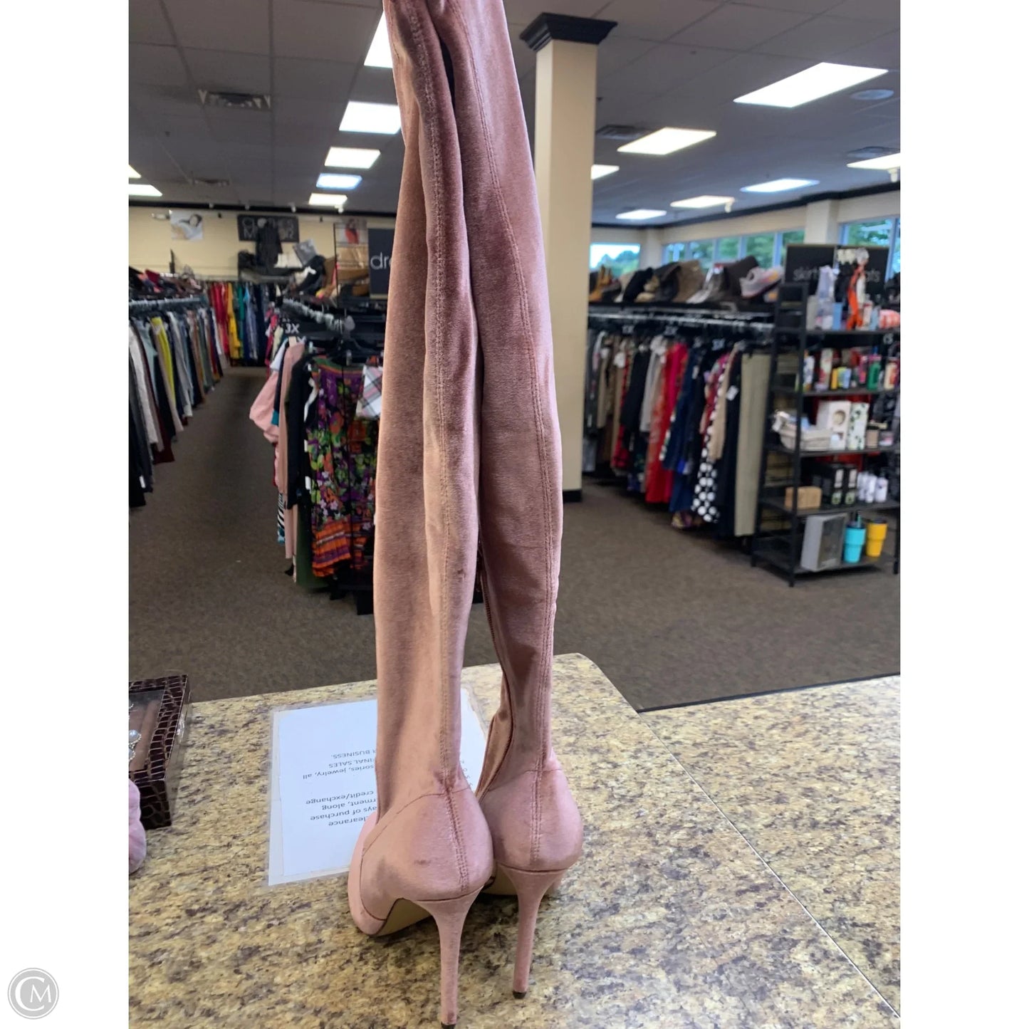 Boots Over-the-knee Heels By Steve Madden In Pink, Size: 7