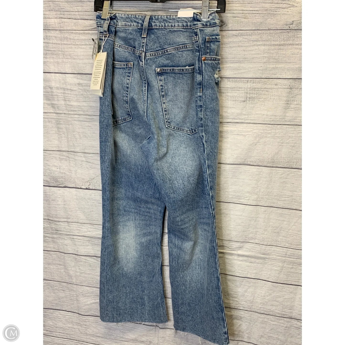 Jeans Flared By H&m In Blue Denim, Size: 14