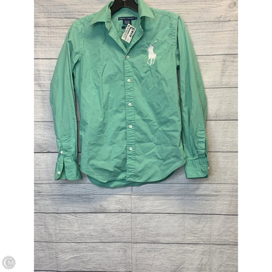 Top Long Sleeve By Ralph Lauren In Green, Size: 8