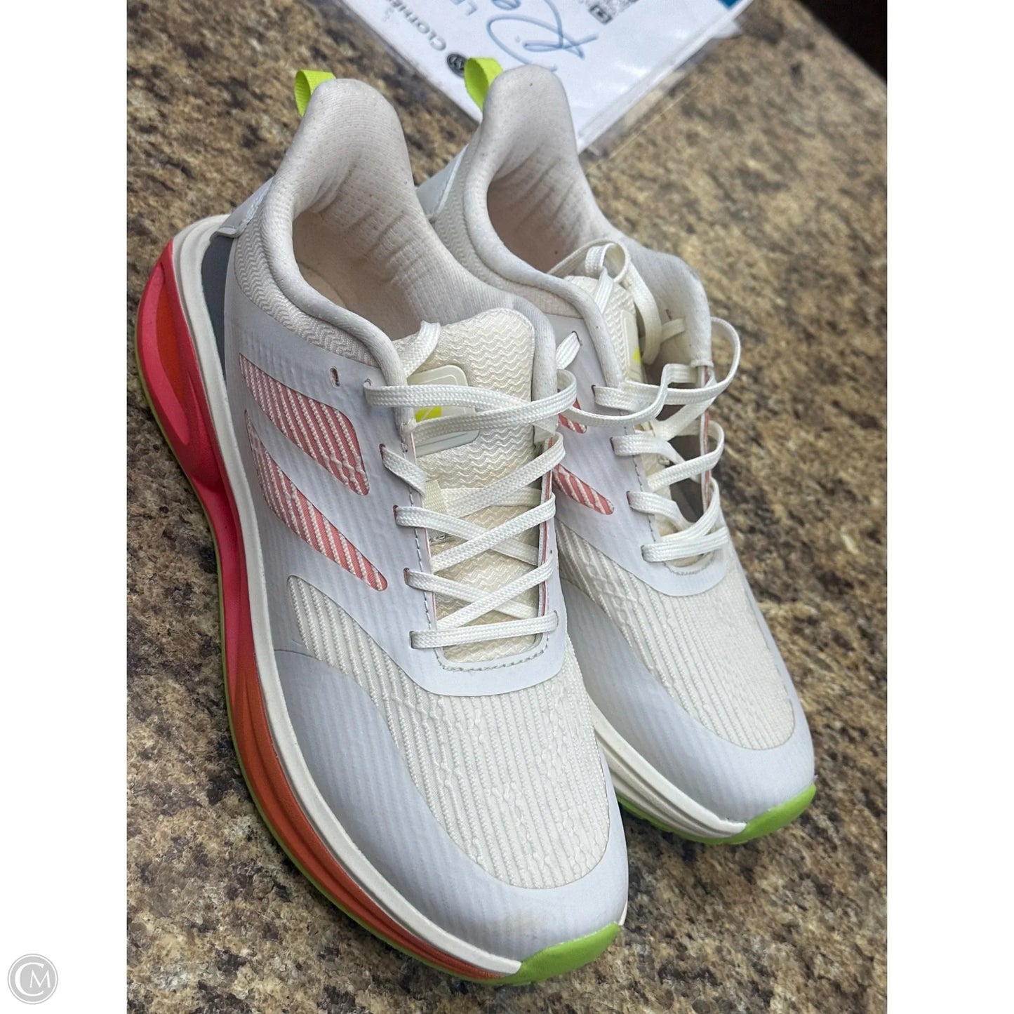 Shoes Athletic By Avia In Cream & Orange, Size: 8.5