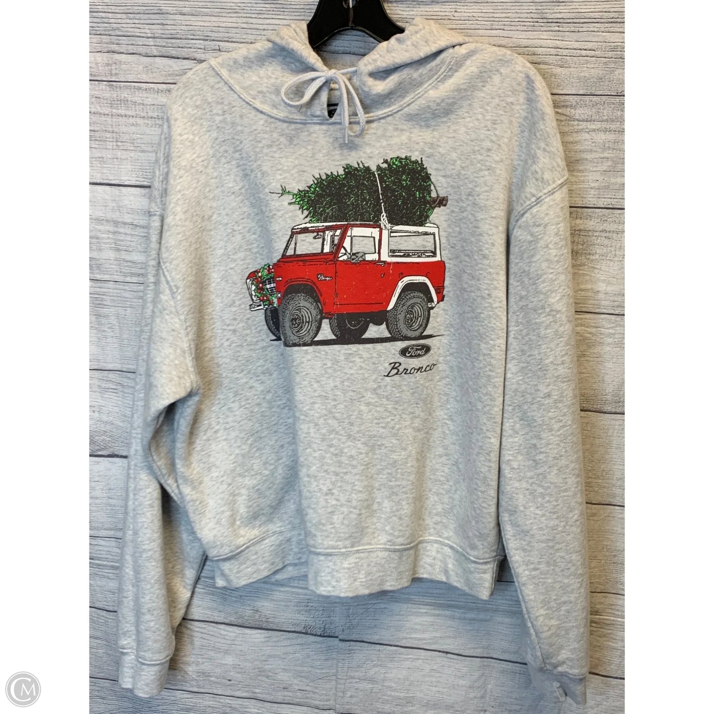 Athletic Sweatshirt Hoodie By Cmf In Grey, Size: Xl