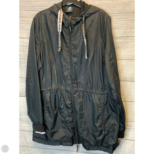 Athletic Jacket By New Balance In Black, Size: Xl