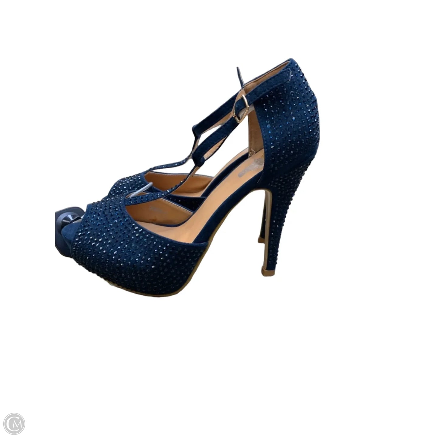 Shoes Heels Platform By Cmf In Navy, Size: 7.5