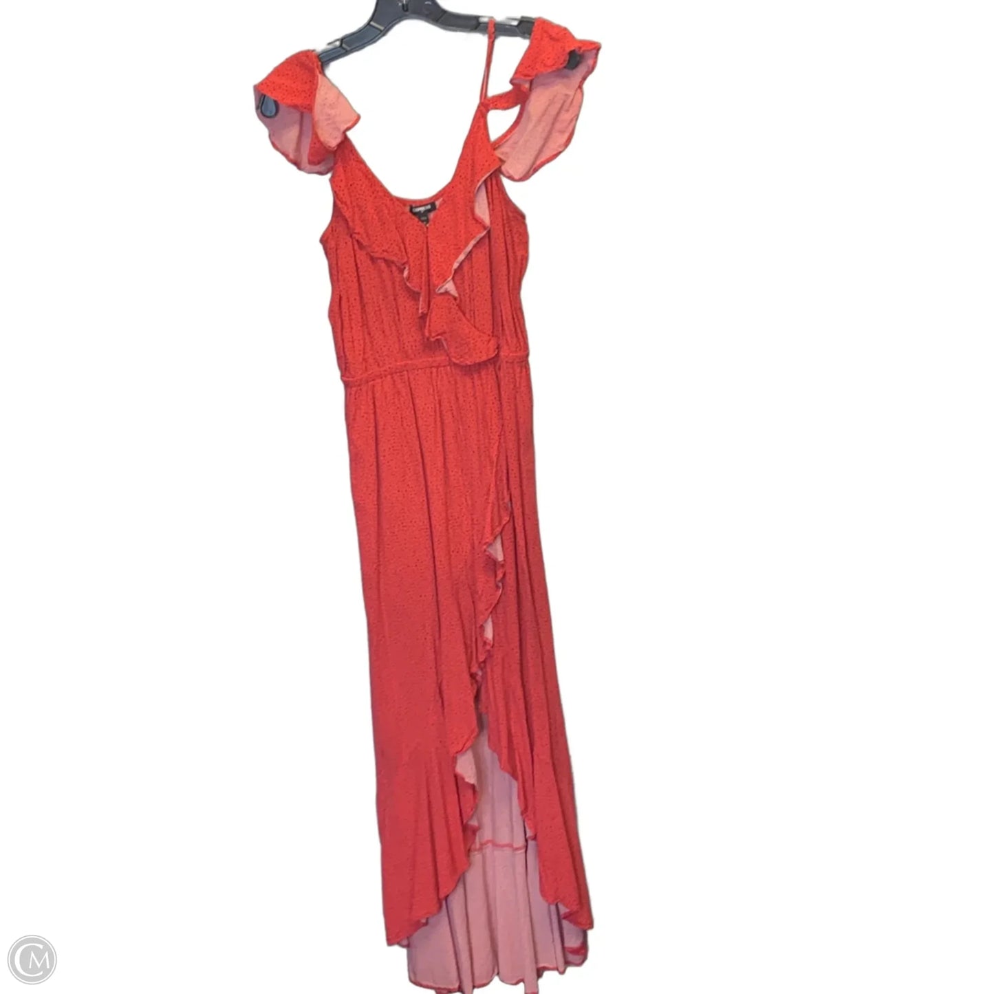 Dress Casual Maxi By Express In Red, Size: L