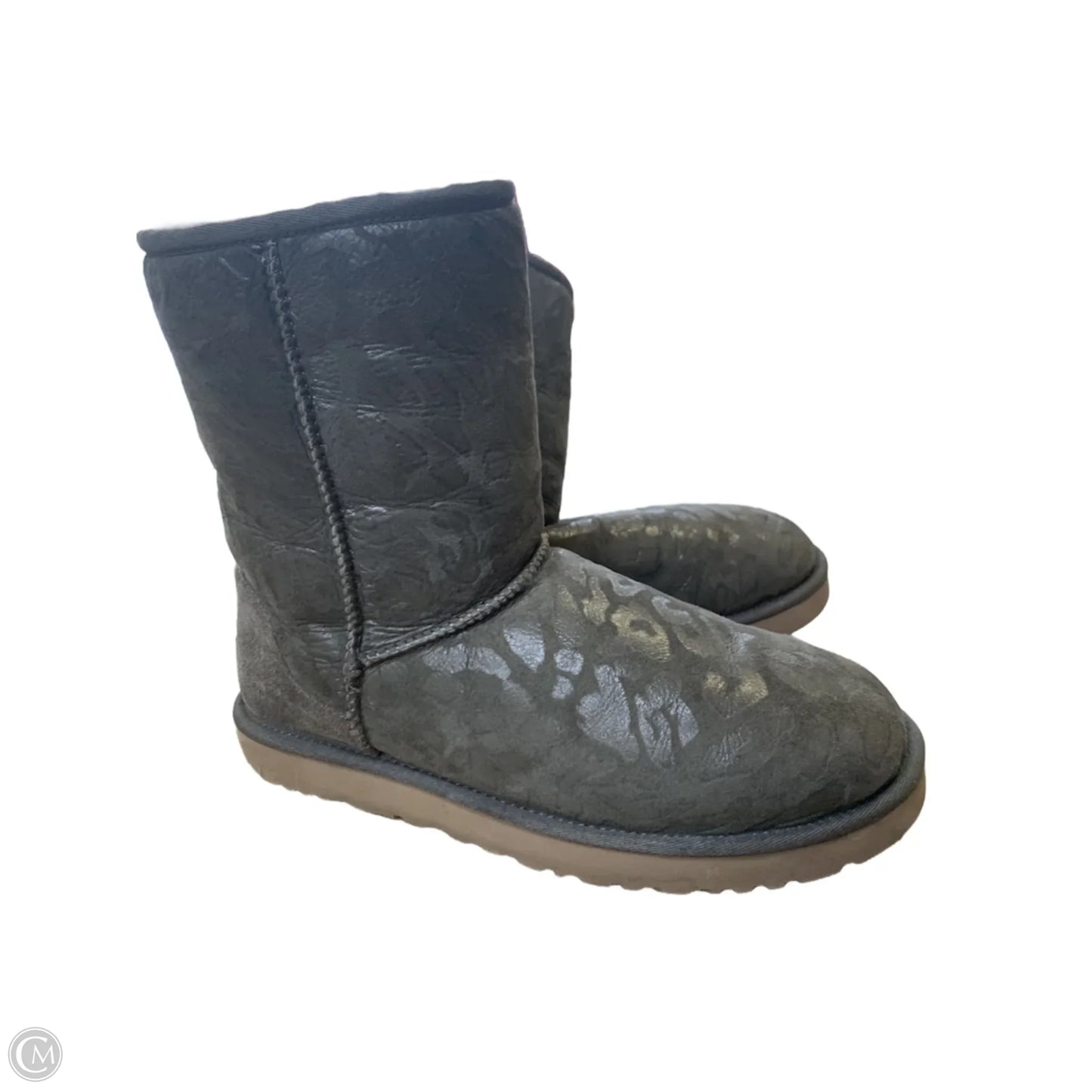 Boots Designer By Ugg In Grey, Size: 11