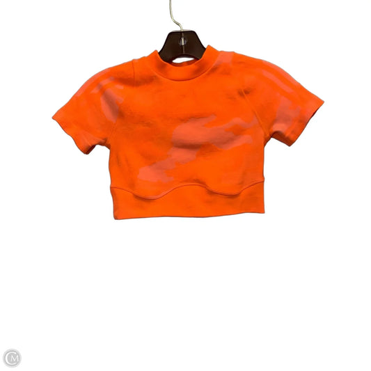Athletic Top Short Sleeve By Ivy Park In Orange, Size: S