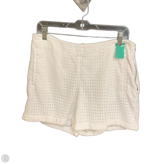 Shorts By H&m In Ivory, Size: 12