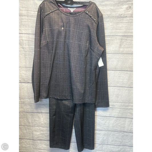 Top Long Sleeve By Nanette Lepore In Black & Pink, Size: Xl