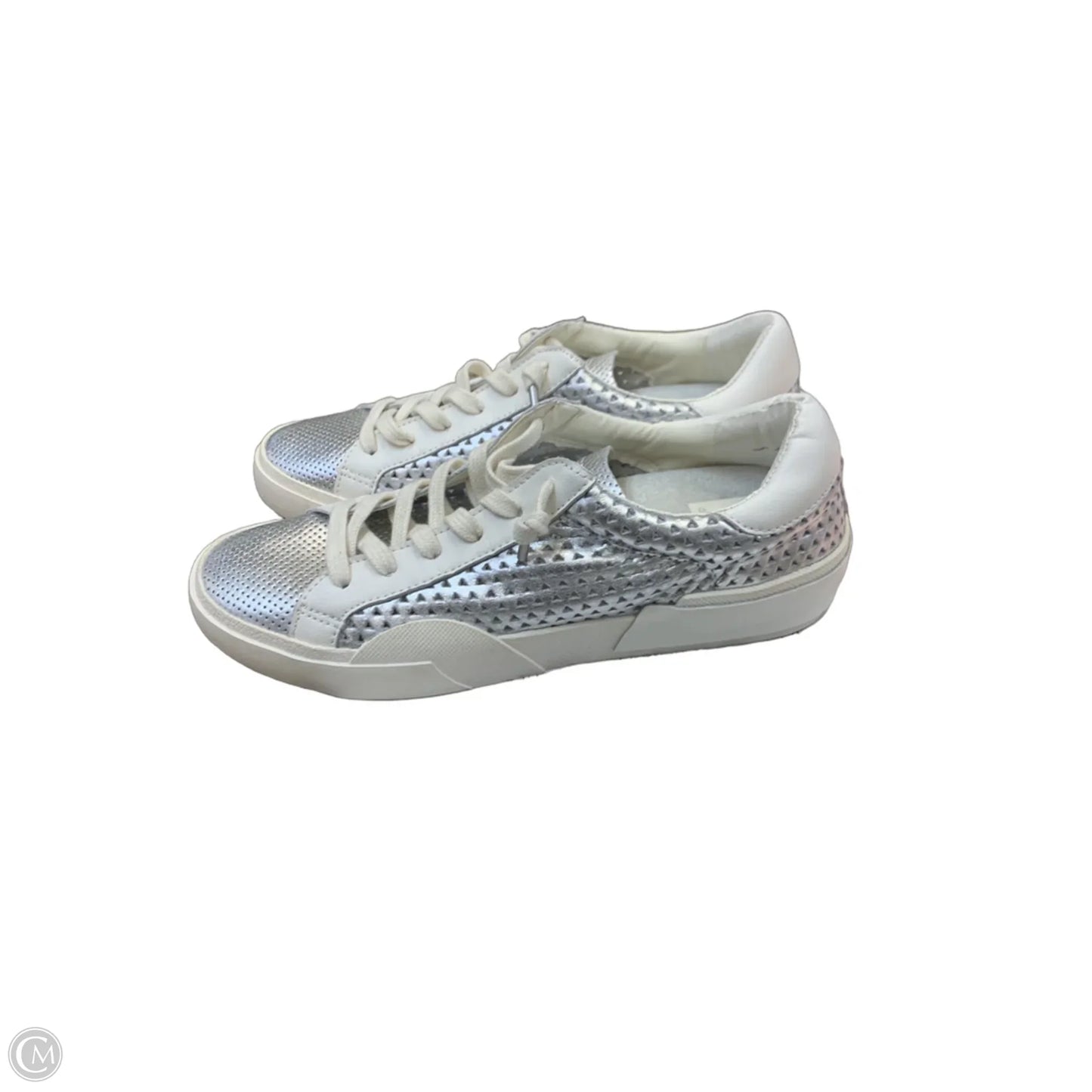 Shoes Sneakers By Dolce Vita In Silver & White, Size: 9