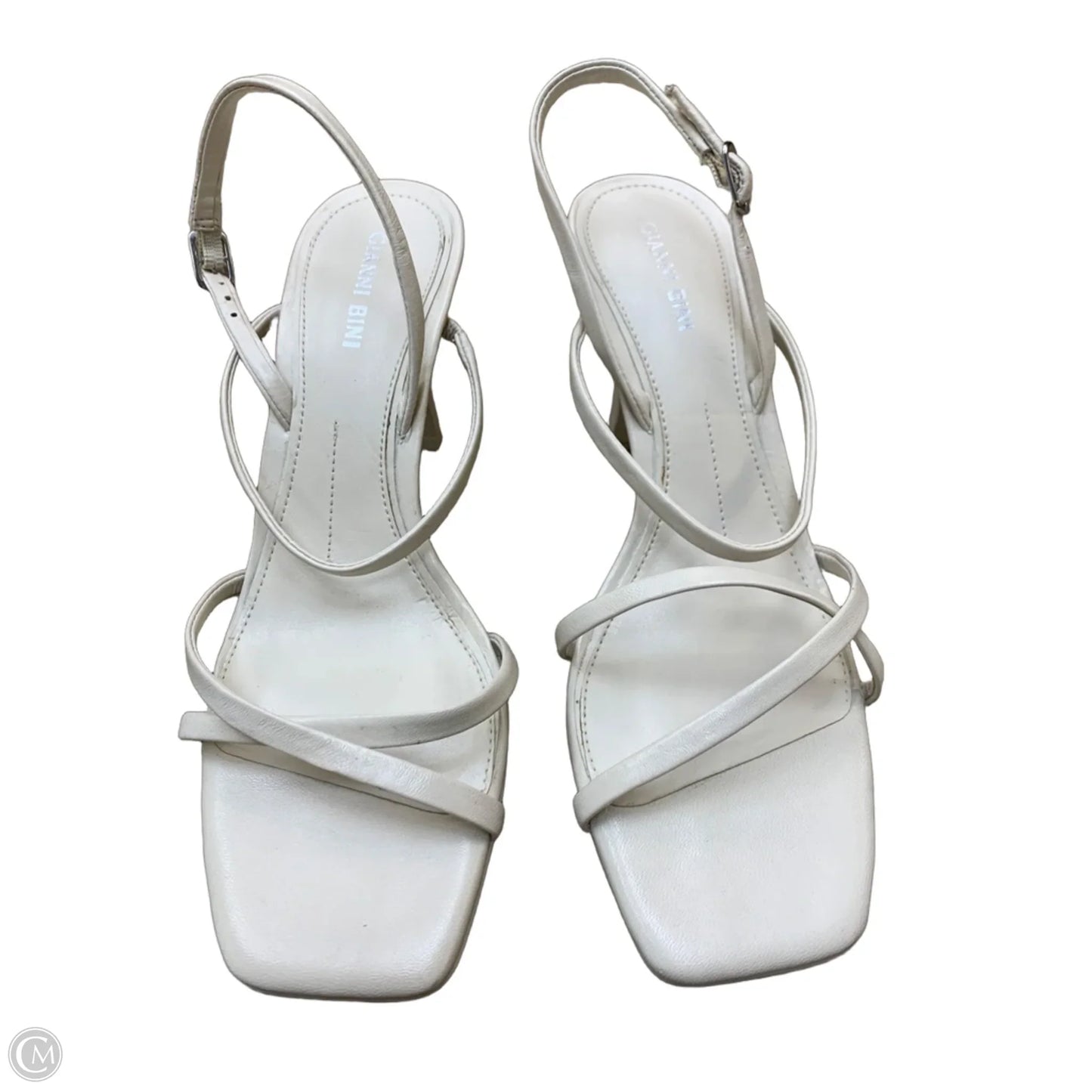 Sandals Heels Kitten By Gianni Bini In Beige, Size: 8.5