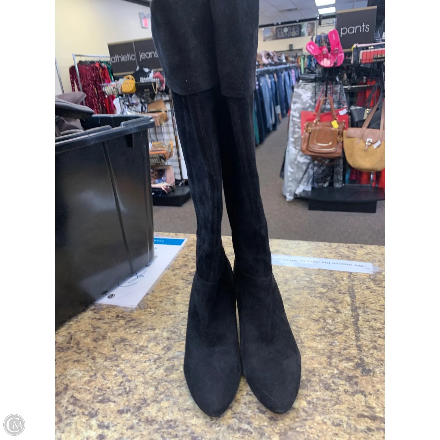 Boots Knee Heels By Bandolino In Black, Size: 8.5