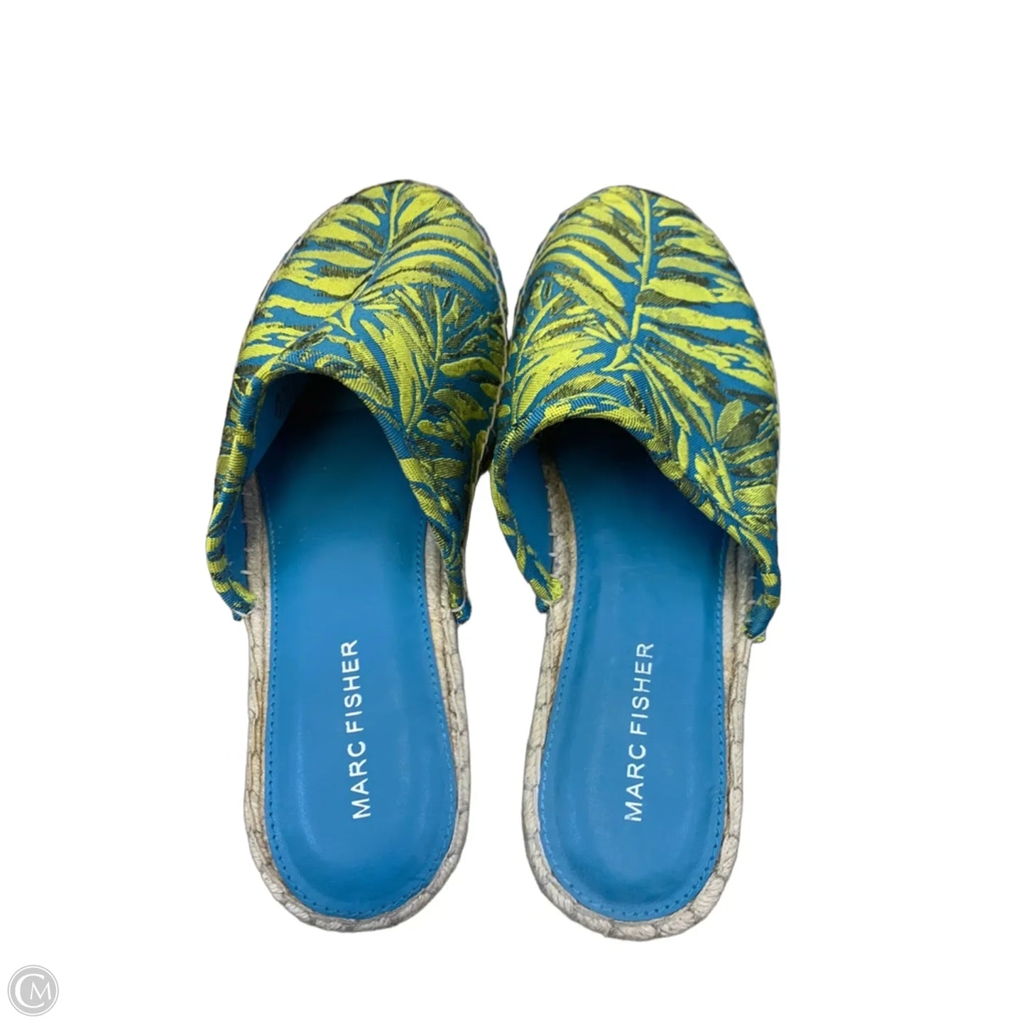 Sandals Flats By Marc Fisher In Blue & Green, Size: 9