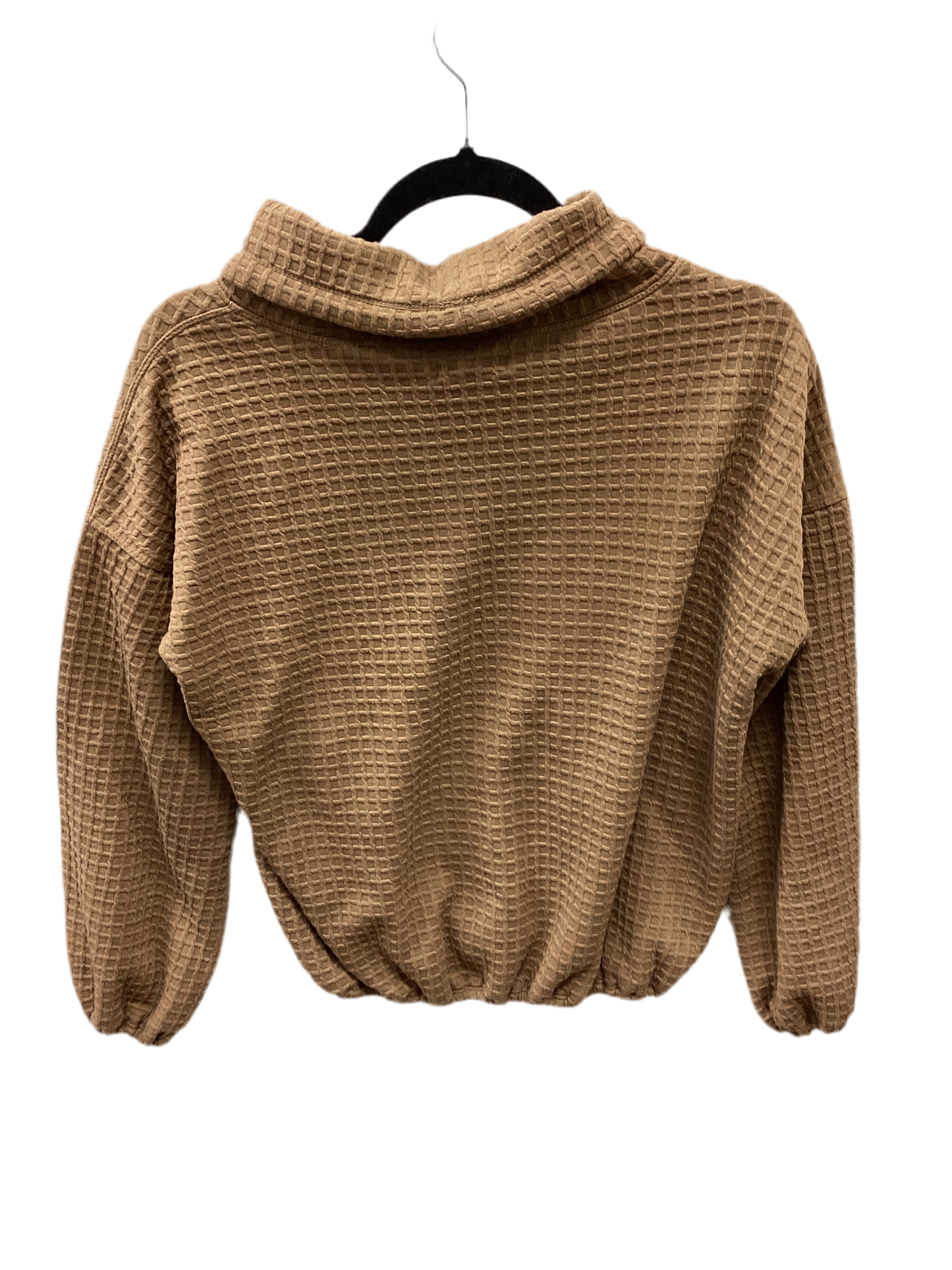 Athletic Top Ls Collar By Max Studio In Brown, Size:Xs