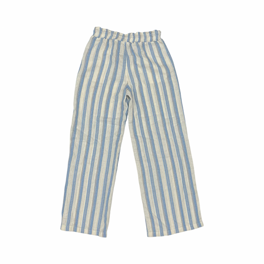 Pants Wide Leg By Love Tree In Blue & White, Size:L
