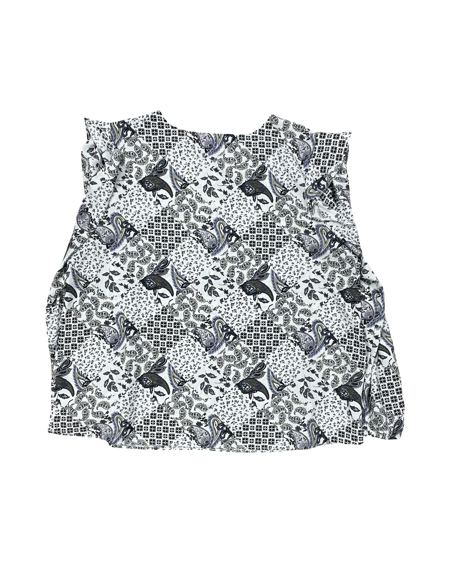 Top Ls By Loft In Purple & White, Size:1X