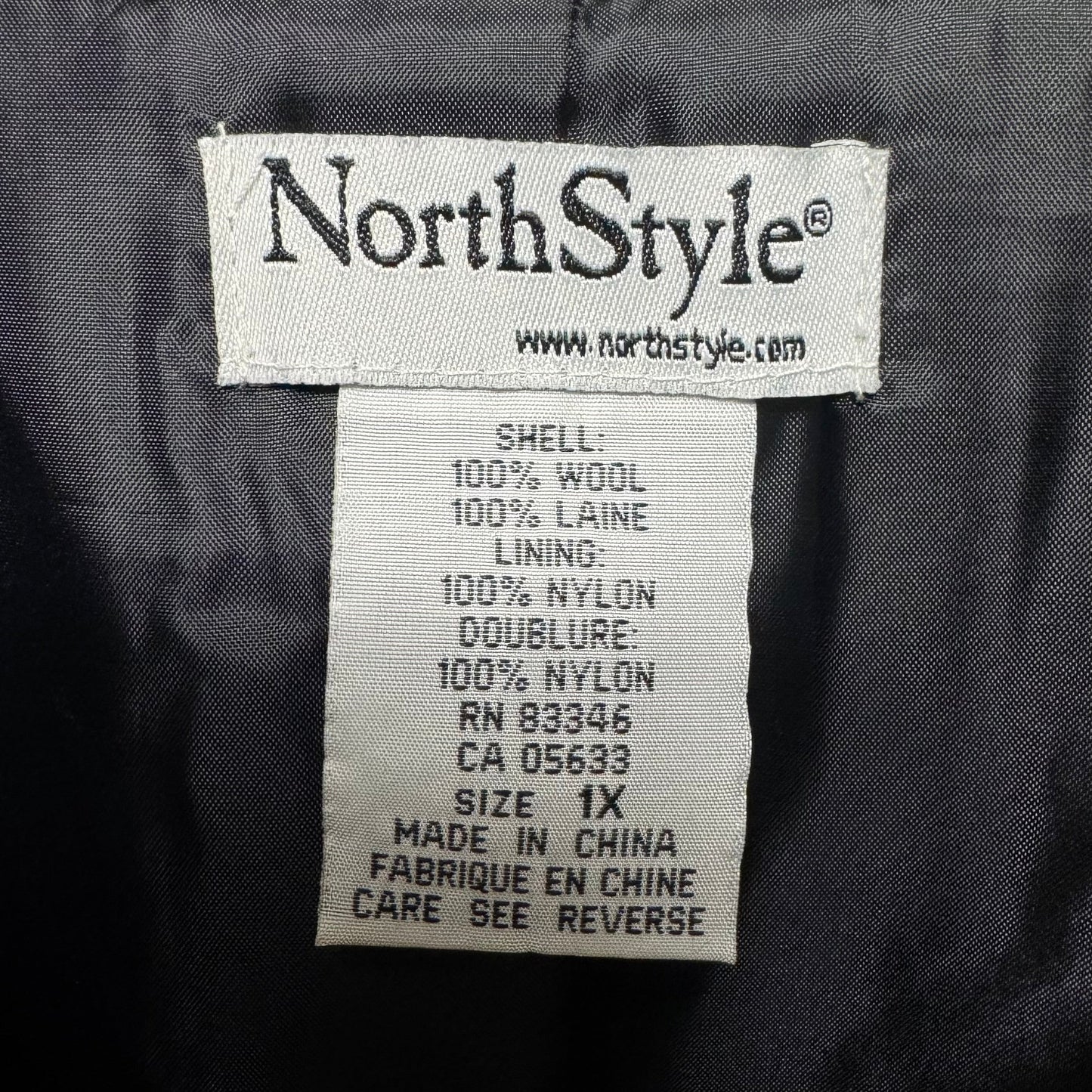 Wool Jacket By Northstyle In Black & White, Size: 1x