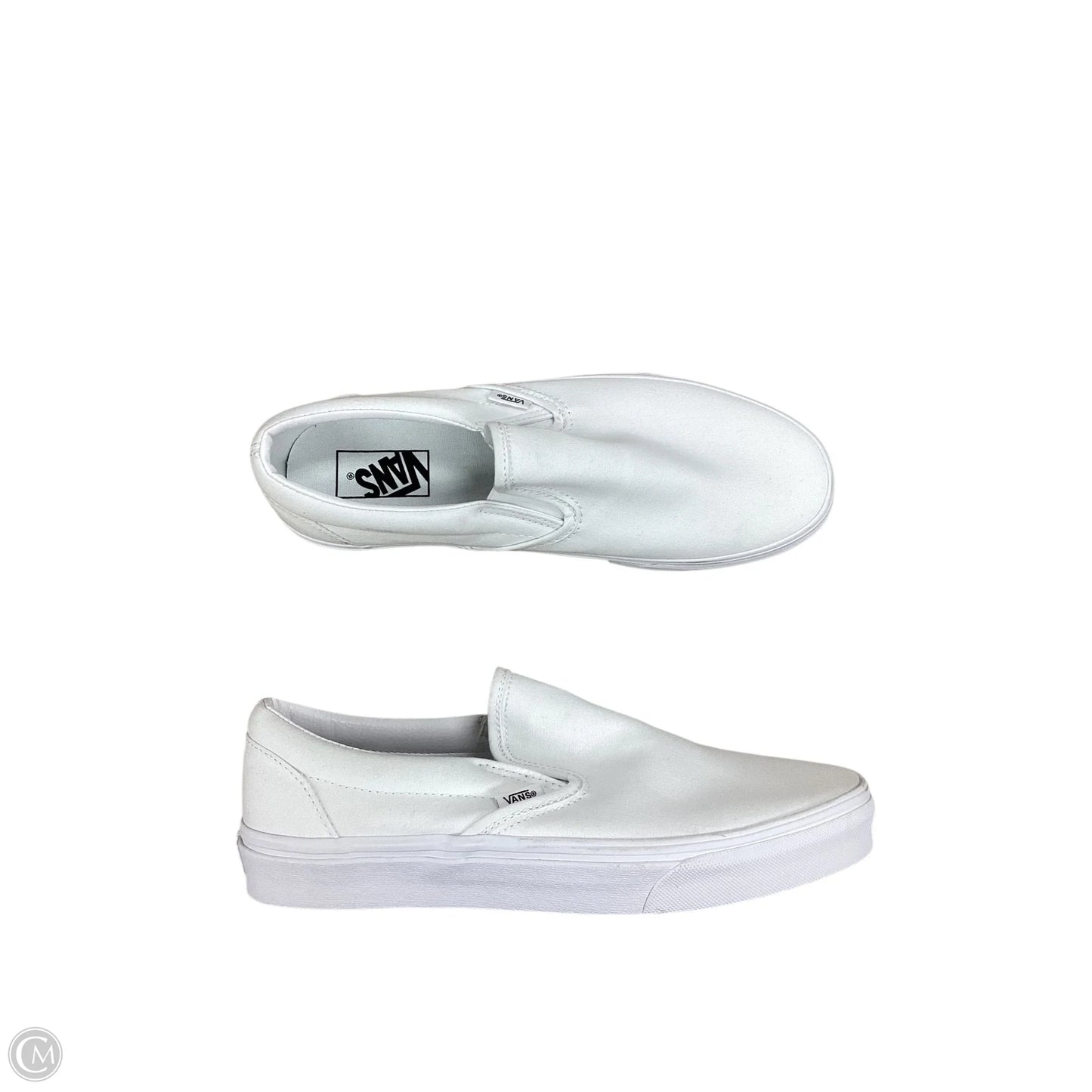 Shoes Flats By Vans In White, Size: 11