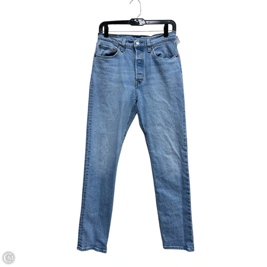 Jeans Straight By Levis In Blue Denim, Size: 6