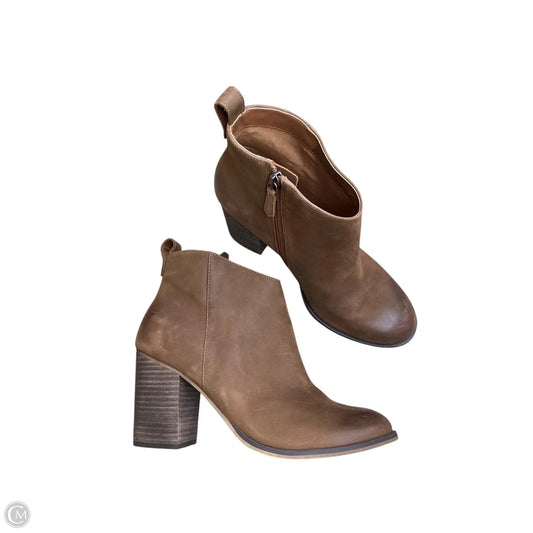 Boots Ankle Heels By Bp In Brown, Size: 10