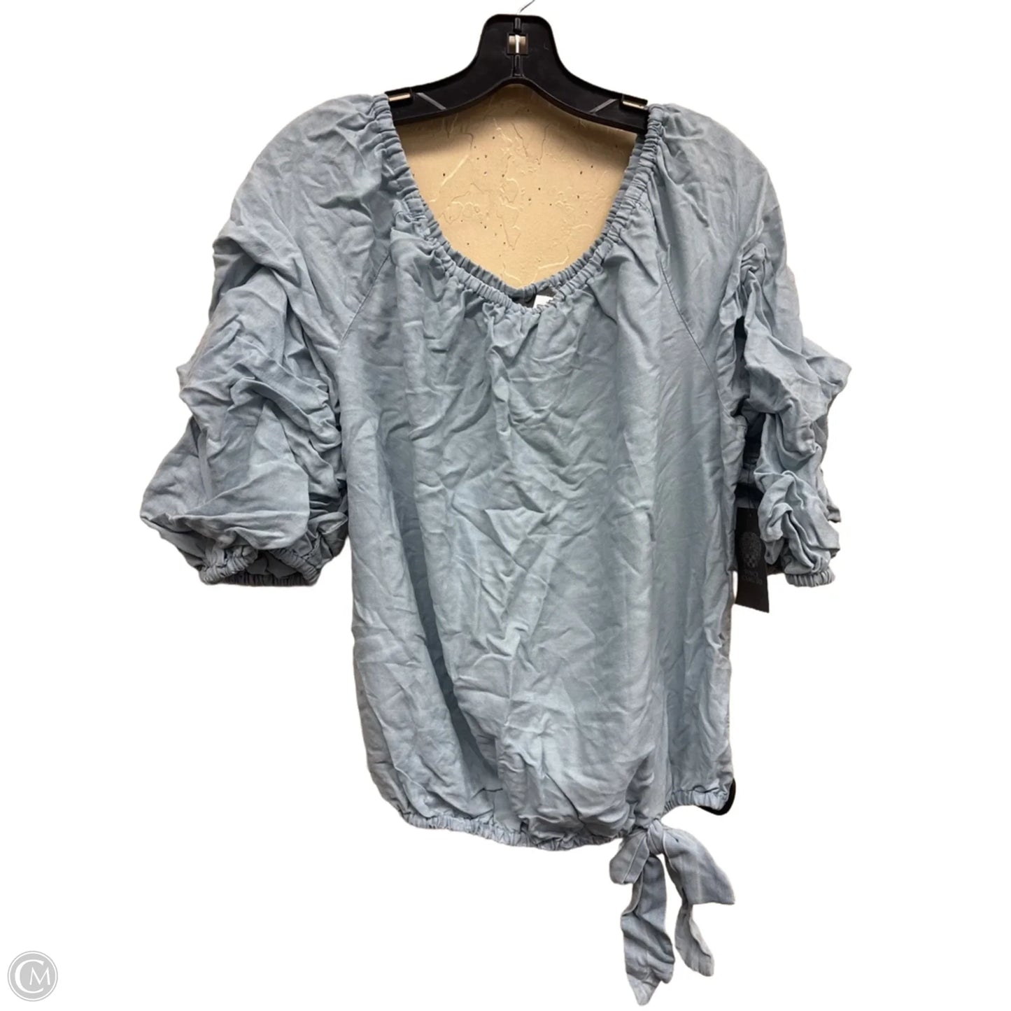 Top Long Sleeve By Vince Camuto In Blue, Size: Xl