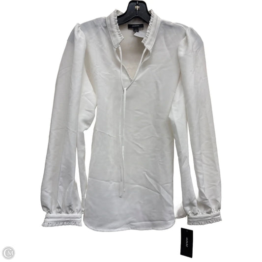 Top Long Sleeve By Alfani In White, Size: S