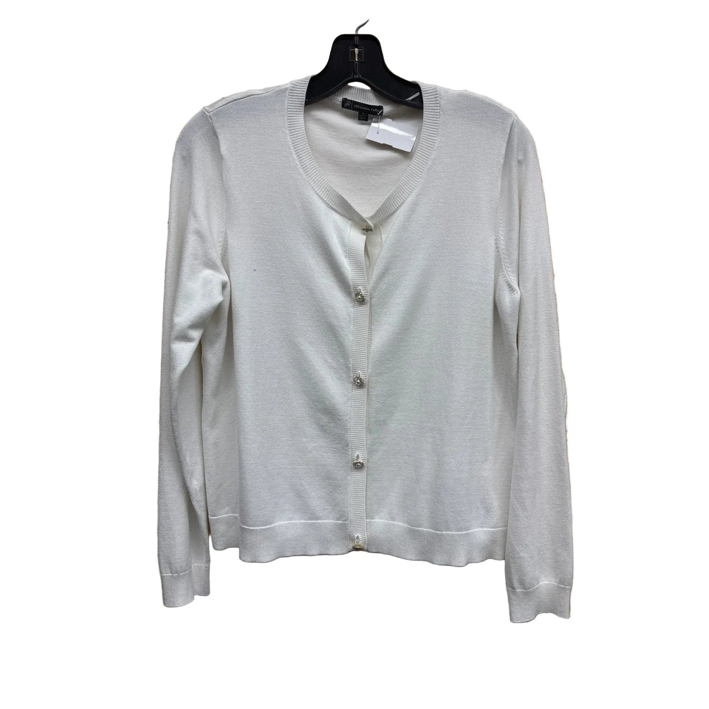 Cardigan By Adrianna Papell In White, Size: M