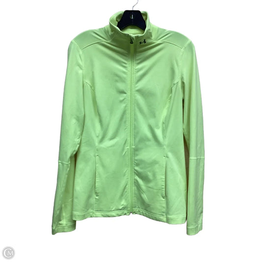 Athletic Jacket By Under Armour In Yellow, Size: M