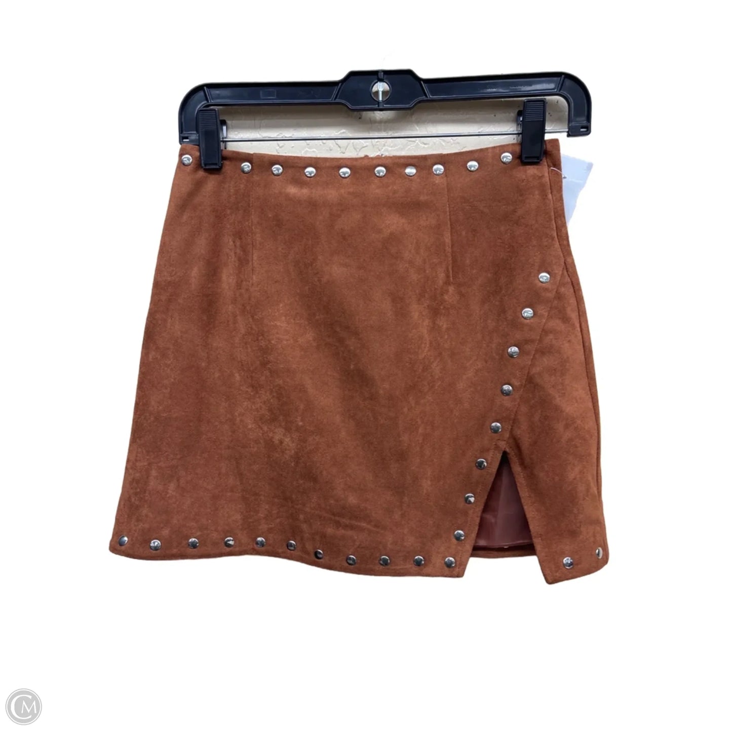 Skirt Mini & Short By Lulus In Brown & Silver, Size: Xs