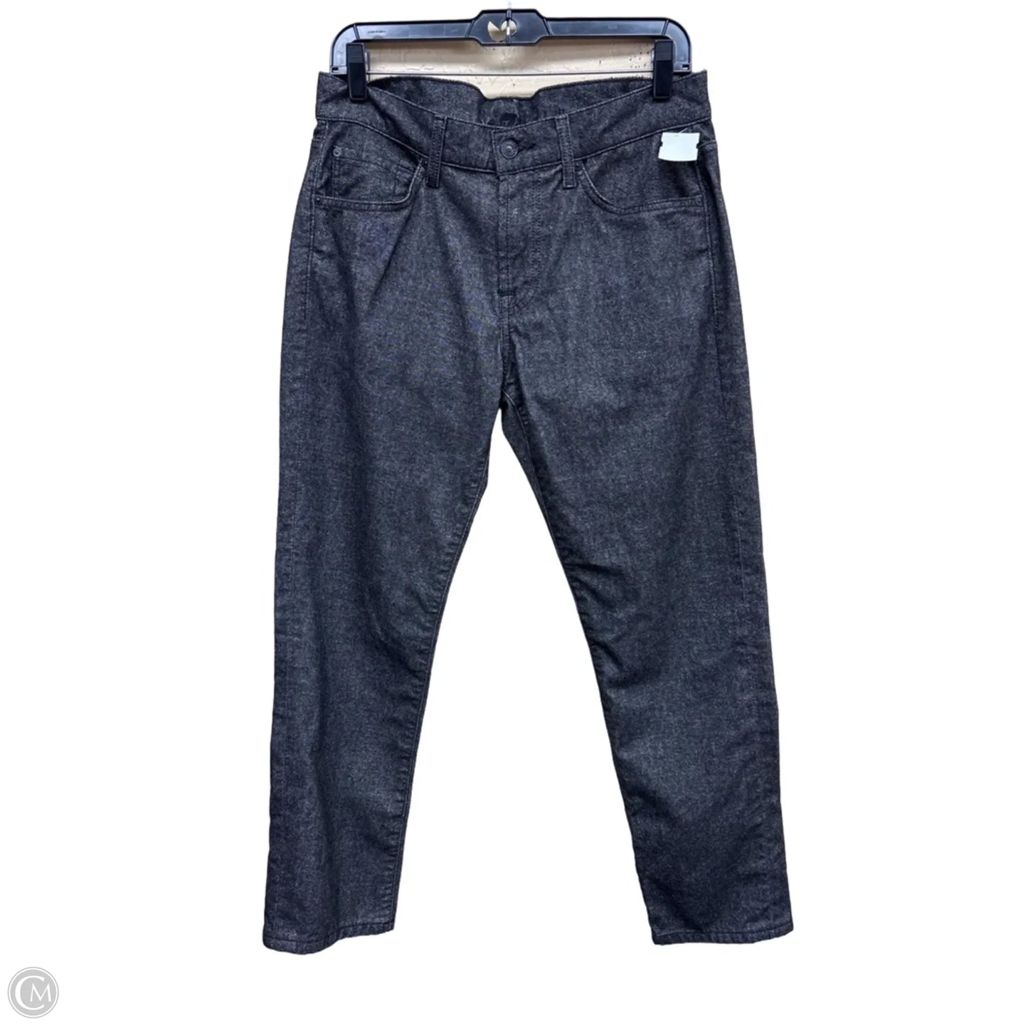 Jeans Straight By 7 For All Mankind In Black Denim, Size: 12