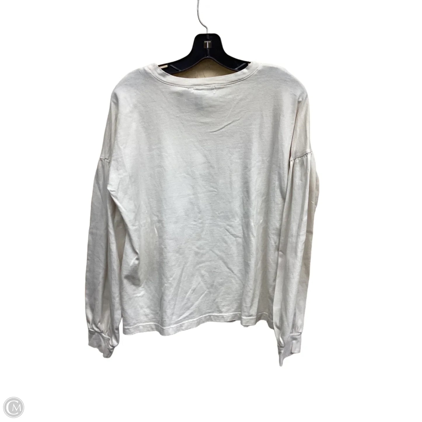Top Long Sleeve By Michael Stars In Cream, Size: M