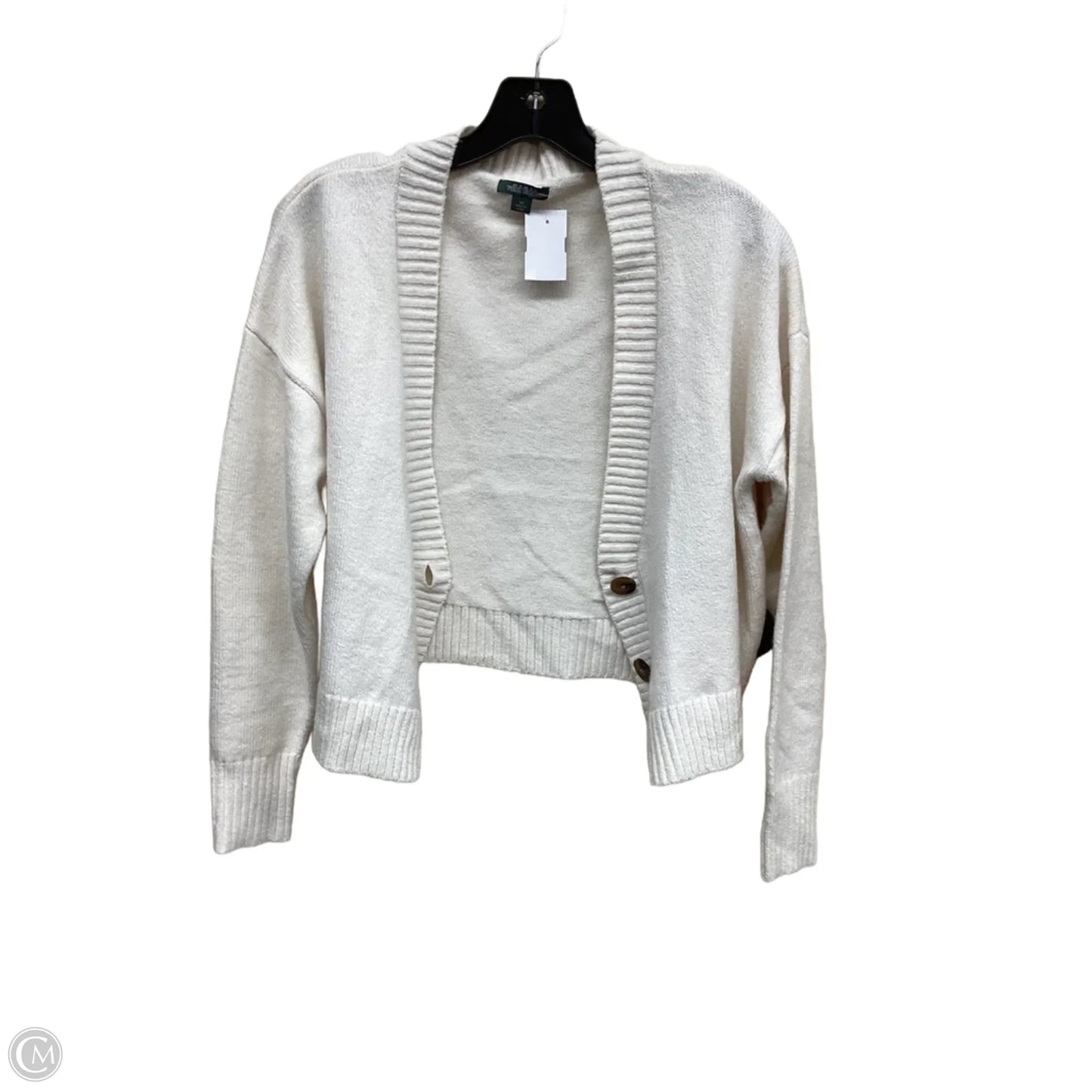Sweater Cardigan By Wild Fable In Cream, Size: Xs