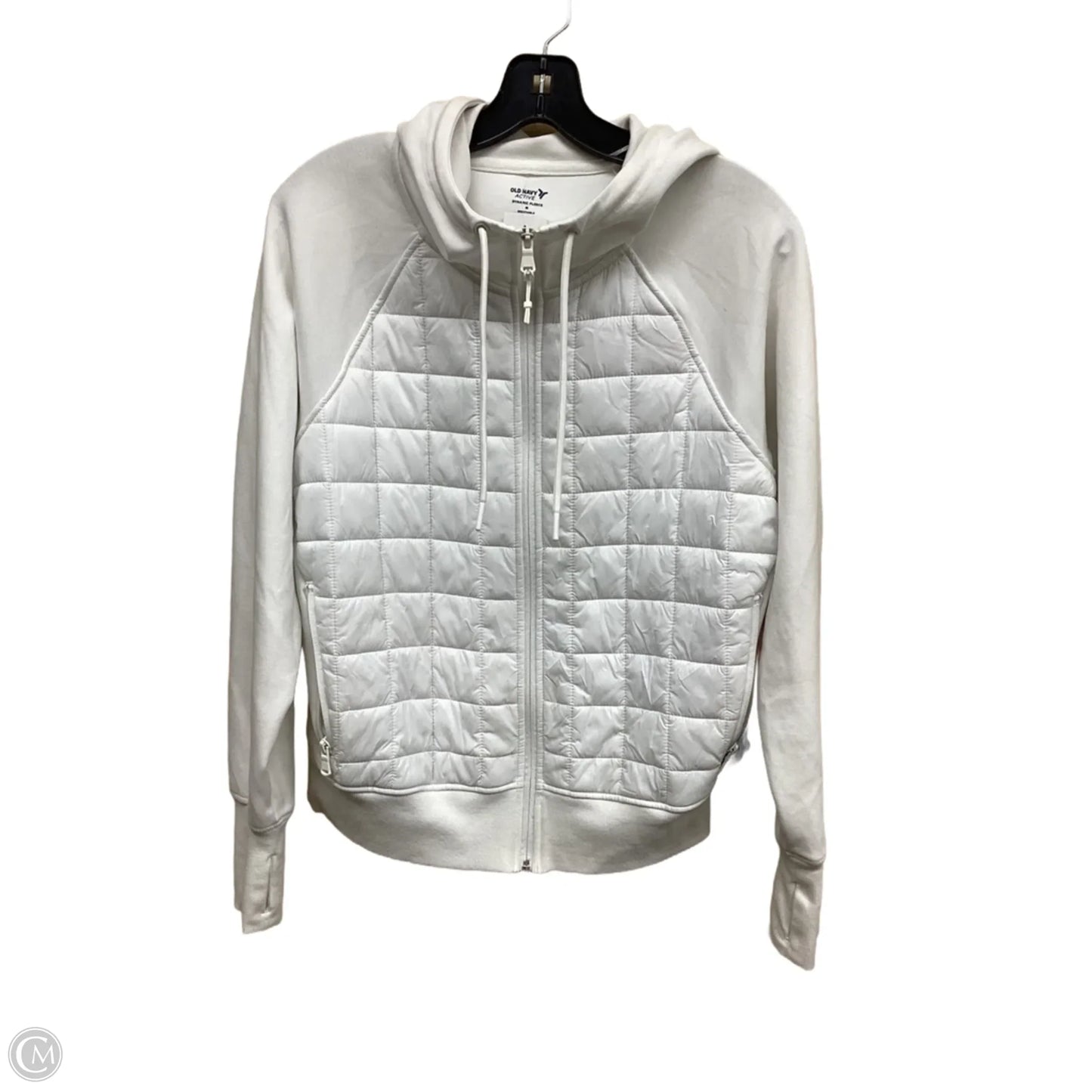 Athletic Jacket By Old Navy In White, Size: M