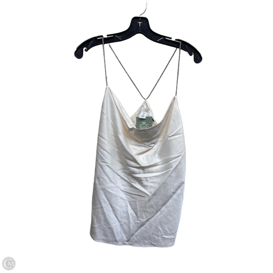 Top Sleeveless By H&m In Cream & Silver, Size: M