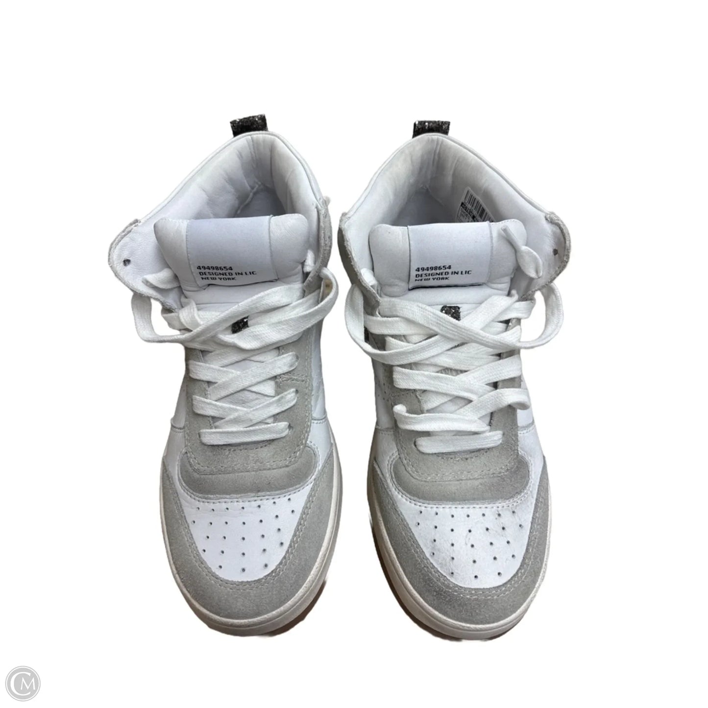 Shoes Sneakers By Steve Madden In Grey & White, Size: 7