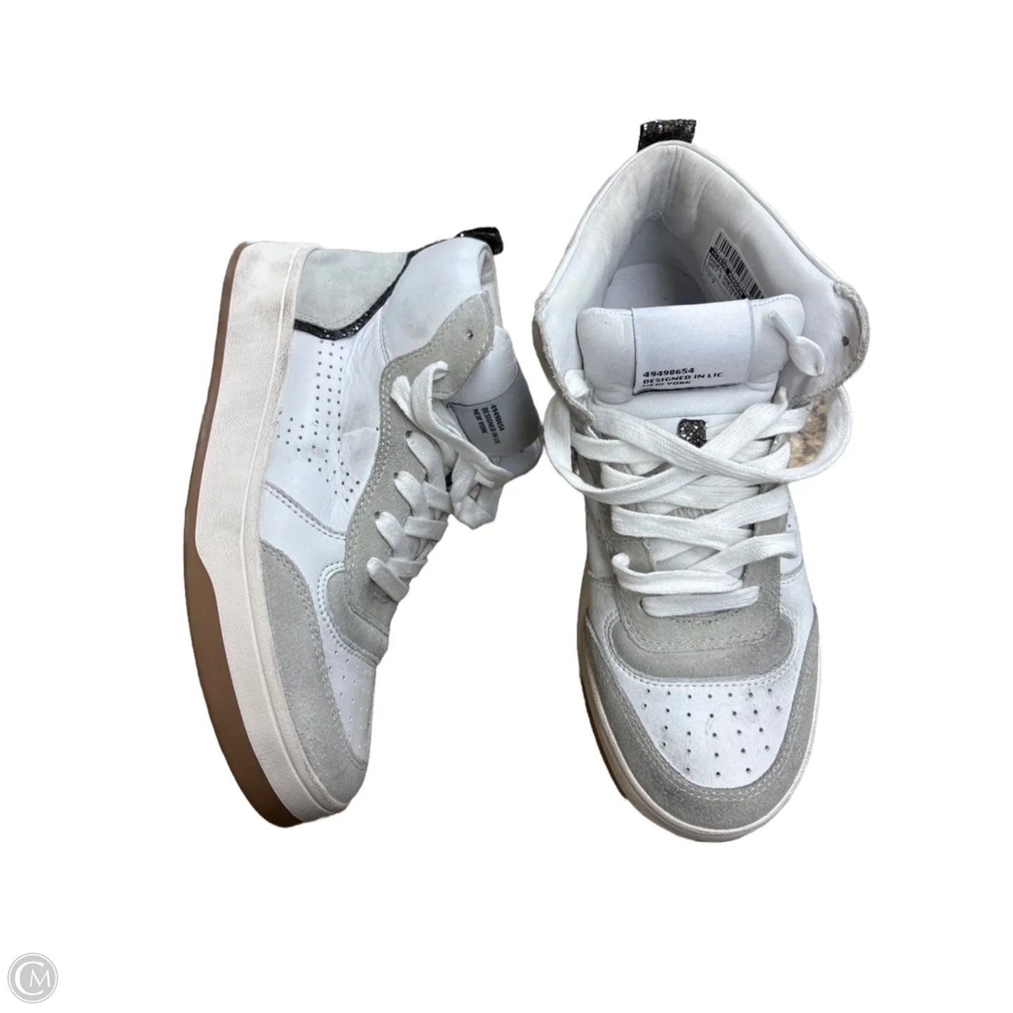 Shoes Sneakers By Steve Madden In Grey & White, Size: 7