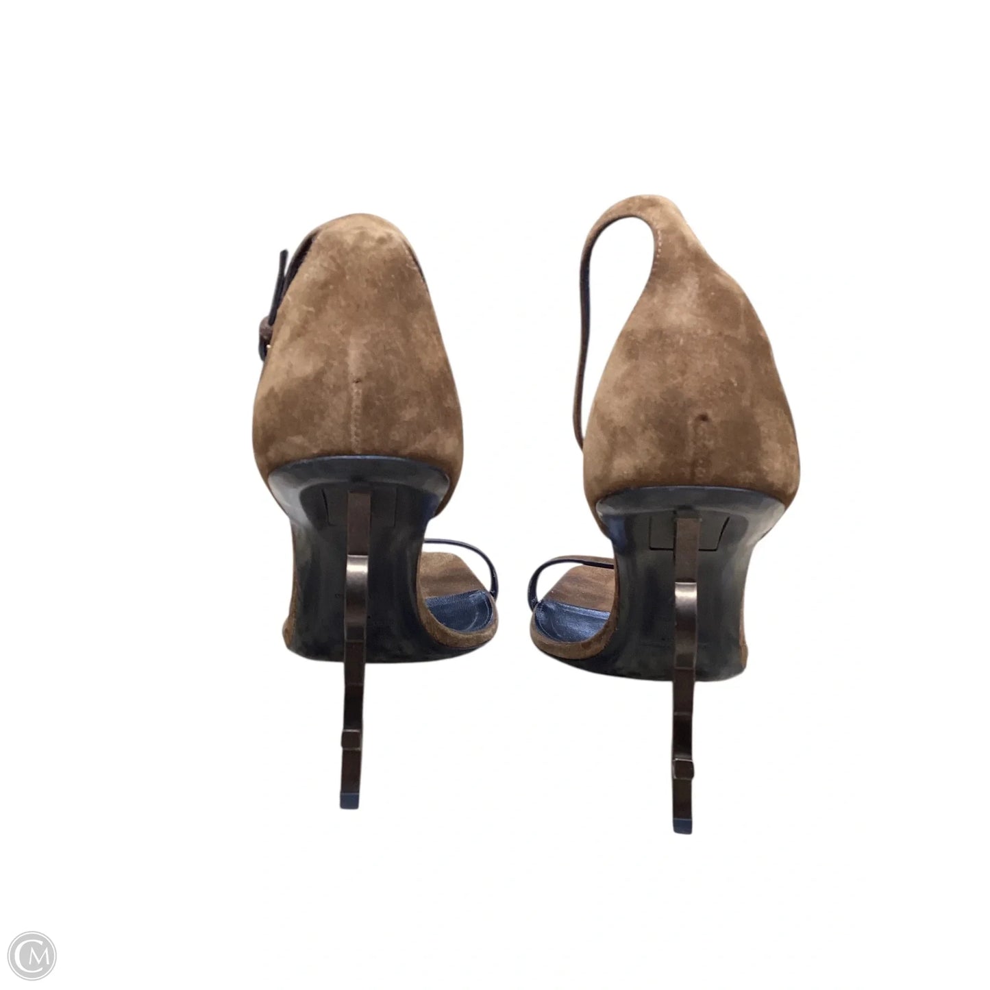 Shoes Luxury Designer By Yves Saint Laurent In Brown, Size: 8