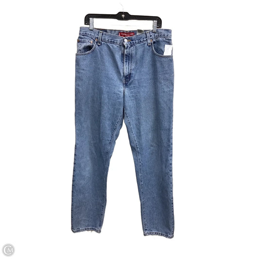 Jeans Straight By Levis In Blue Denim, Size: 14