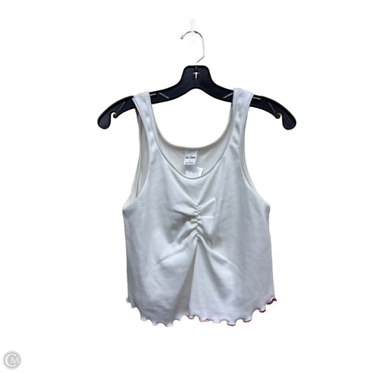 Top Sleeveless By Clothes Mentor In Cream & Red, Size: S