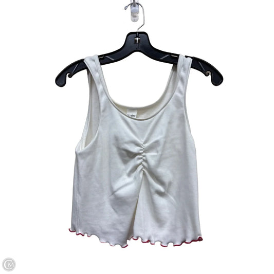 Top Sleeveless By Clothes Mentor In Cream & Red, Size: S